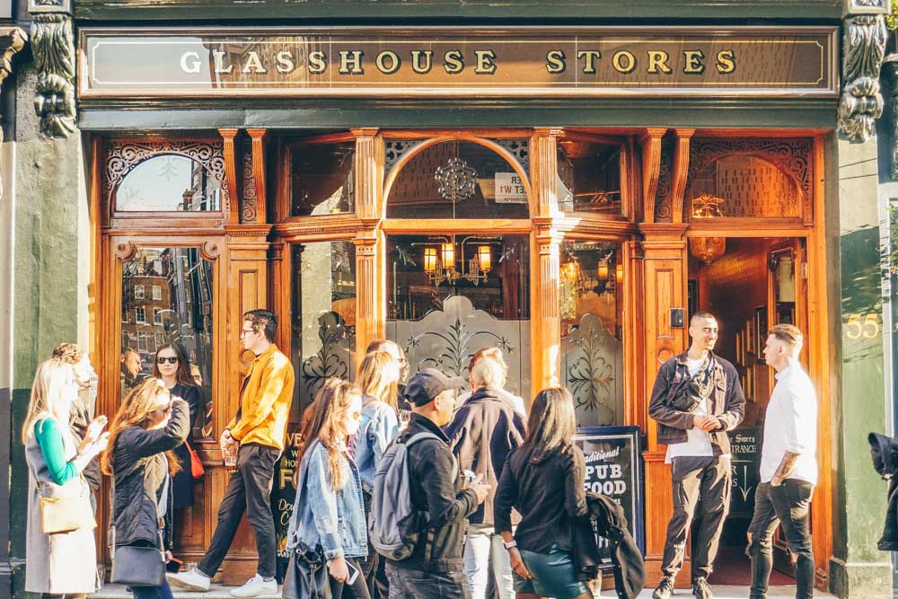 Soho Pubs - Glasshouse Stores