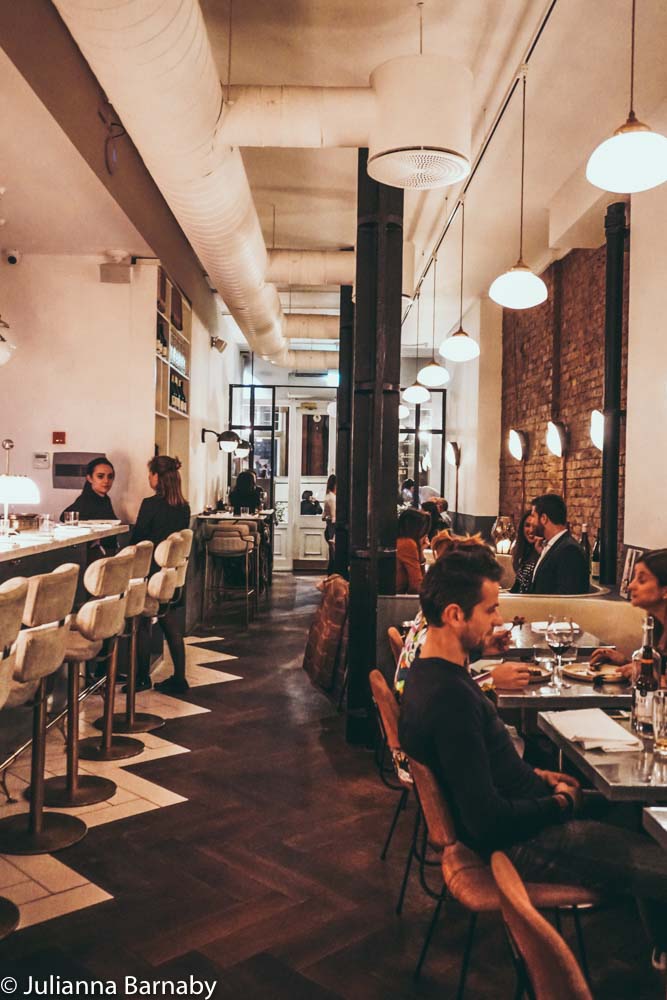 Interior of Frenchie Restaurant