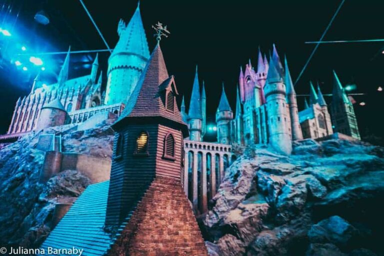 The Hogwarts model at Warner Bros Studio Tour