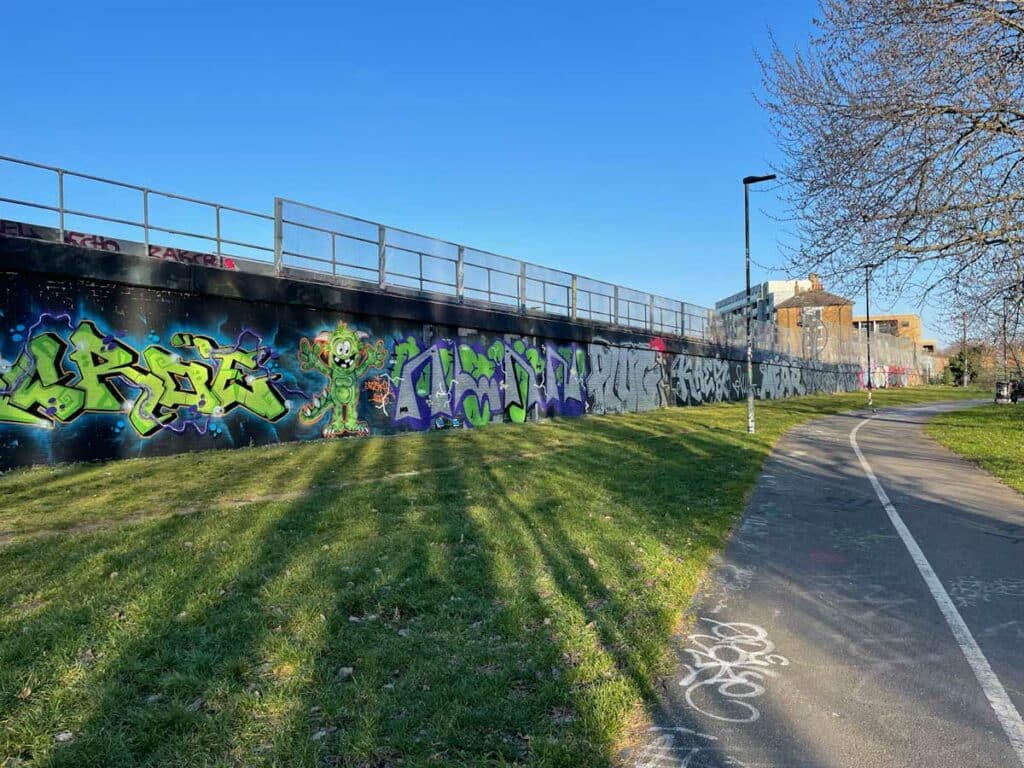 Street art at Allen Gardens