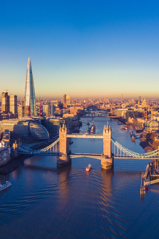 Aerial View of the Thames