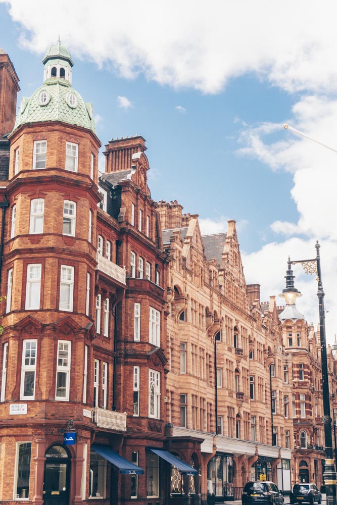 Stately buildings in Mayfair