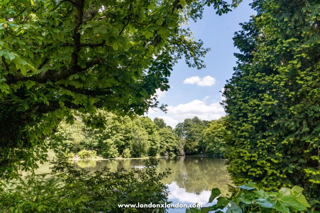 The lake at Crystal Palace Park