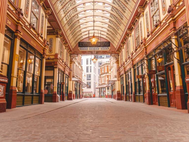 The painted roof of Leadenhall Market