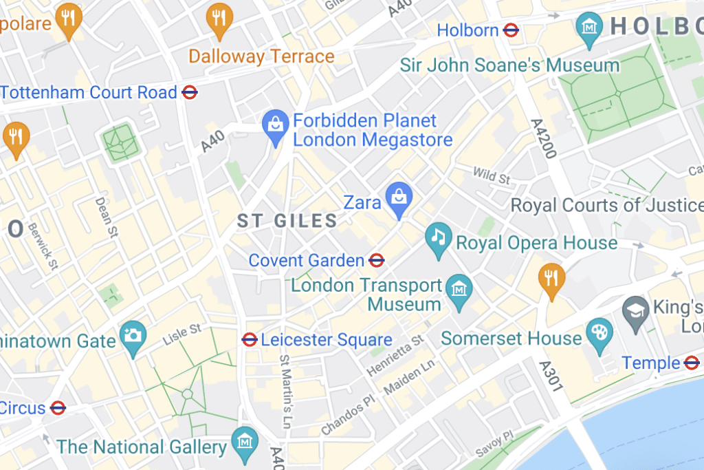 Covent Garden Map