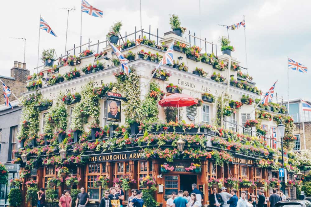 The Churchill Arms Kensington London’s Beautifully Bedecked Floral Pub