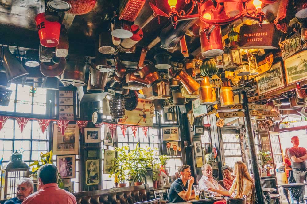 Inside the pub