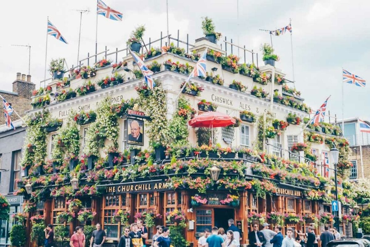 The Churchill Arms Kensington London’s Beautifully Bedecked Floral Pub