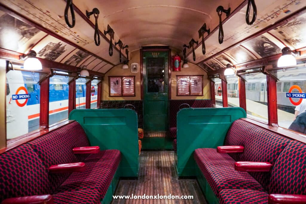 Inside a tube carriage