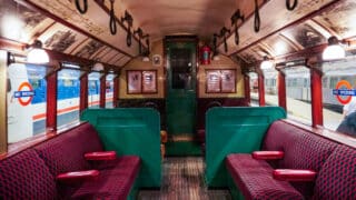Inside a tube carriage