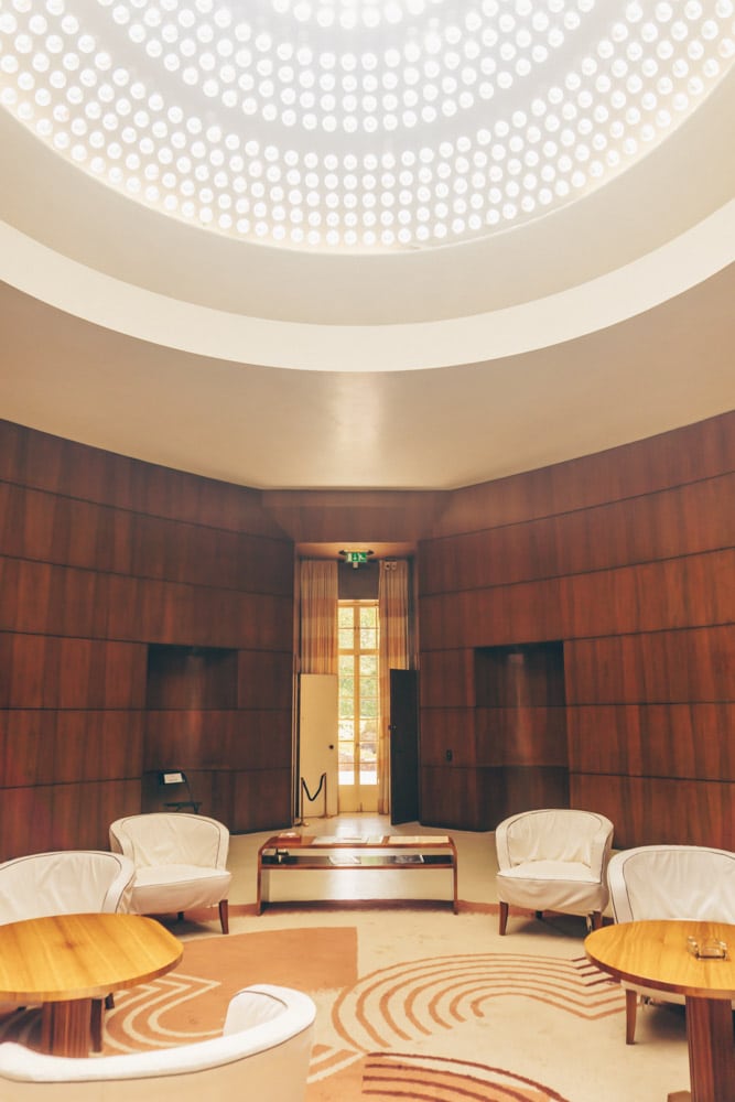 The main entrance hall at Eltham Palace