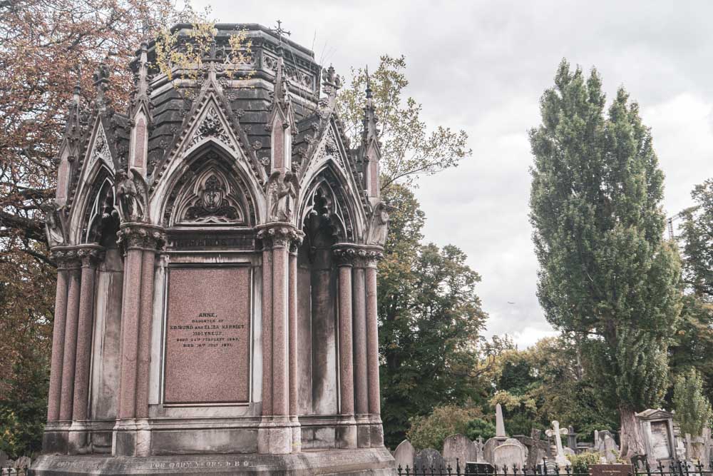 One of the striking mausoleums