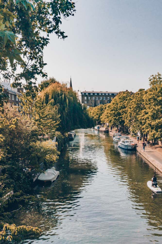 Views over Regent's Canal in Primrose Hill