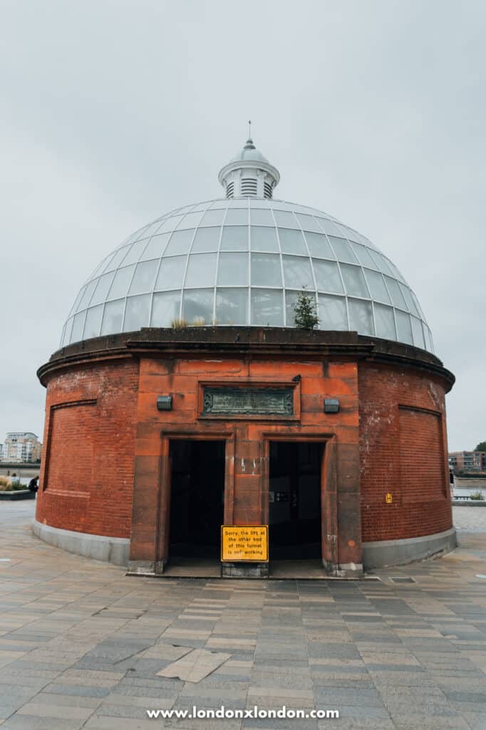 The exterior of the tunnel