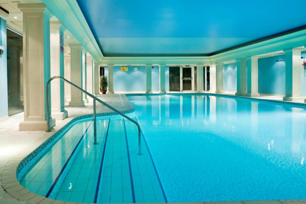 Indoor swimming pool at Hythe Imperial Hotel