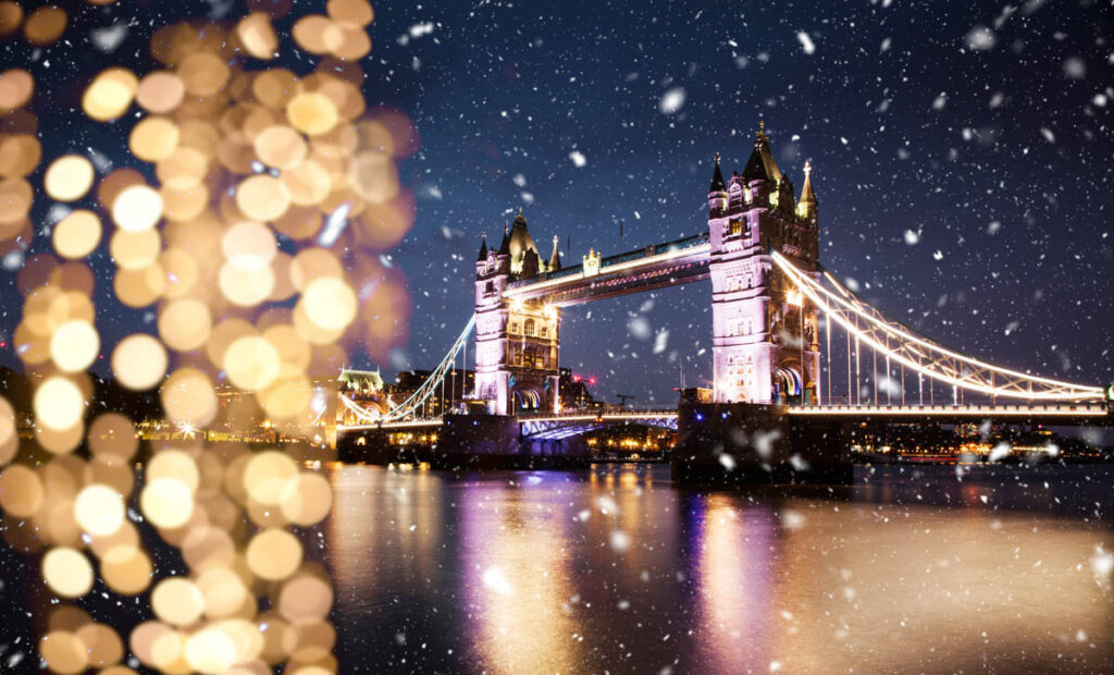 London Snow Christmas