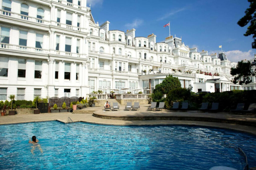 Outdoor pool at the Grand Hotel Eastbourne