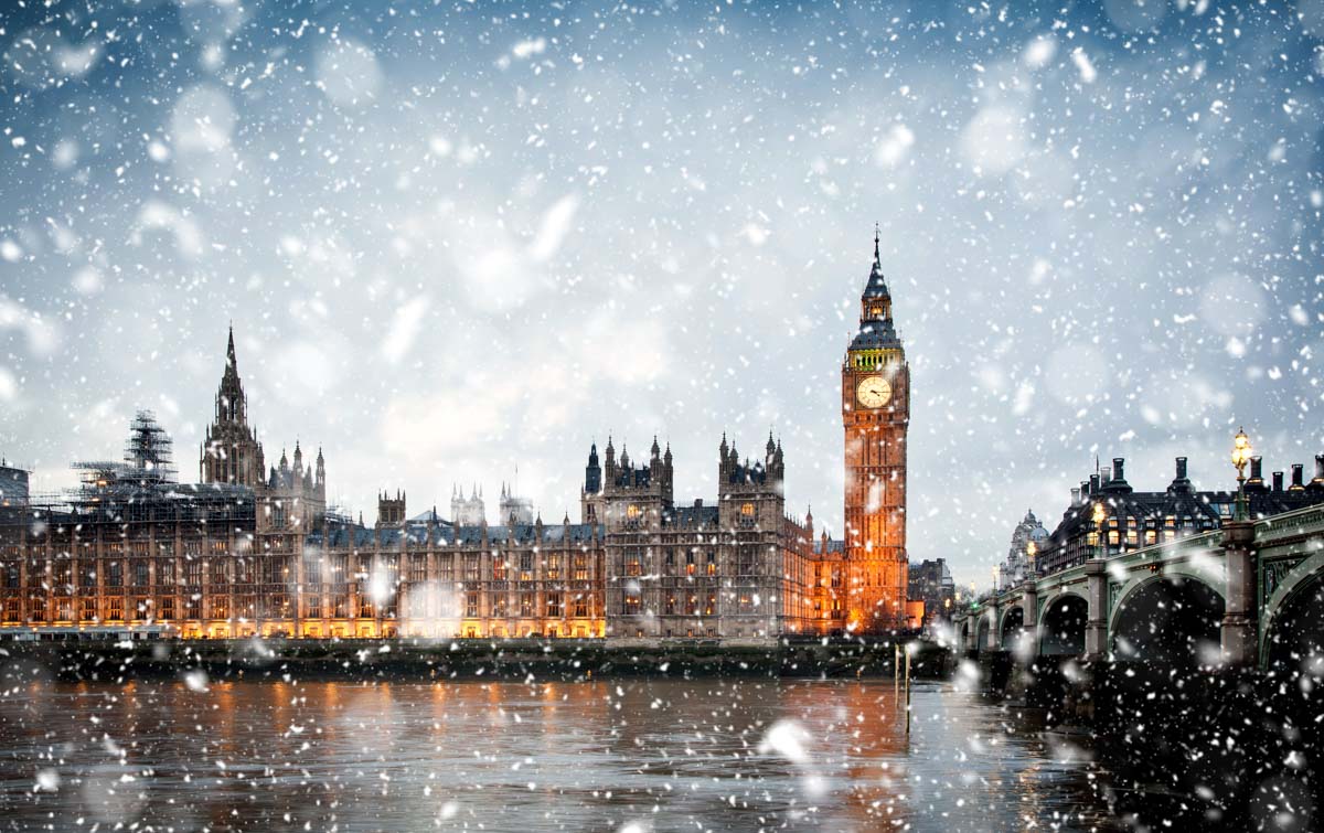 Westminster in the Snow