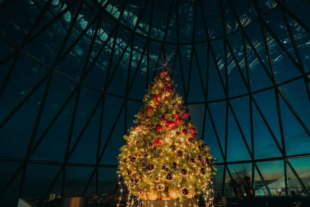 Christmas at the Gherkin