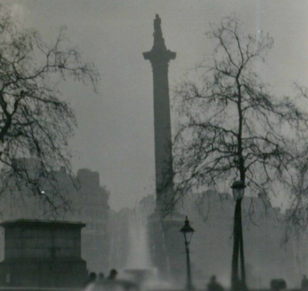 Nelson's Column London Smog - N T STOBBS