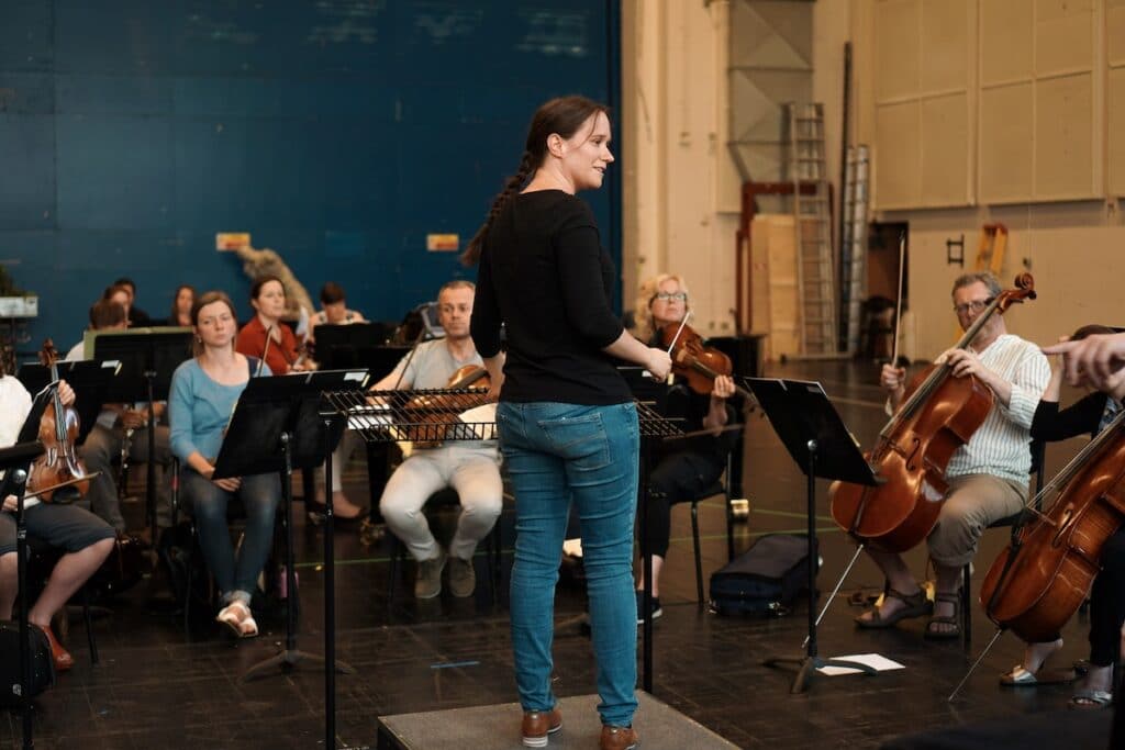 Pascale Van Os and orchestra, Women Conductor Course. Engender 2019