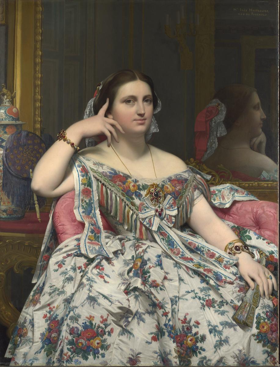 Madame Moitessier- Jean-Auguste-Dominique Ingres 1856 © The National Gallery, London