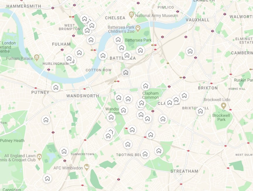 Balham Map