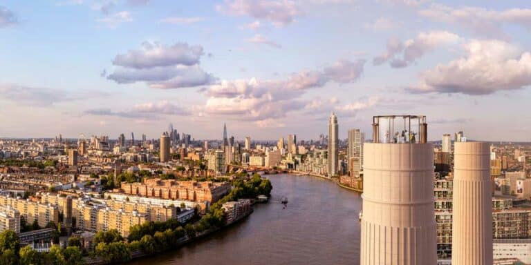 View London from Above: Battersea Power Station Opens a New 109m-High Viewing Platform in One of Its Chimneys