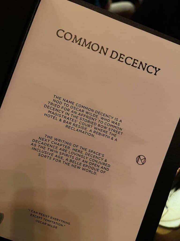 Common Decency at The Nomad Hotel