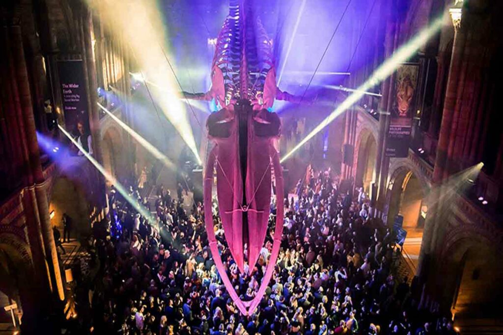 Party at the Natural History Museum London