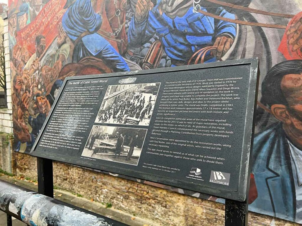 The Battle of Cable Street - The Legacy & Mural of London’s Anti-Fascist Fight