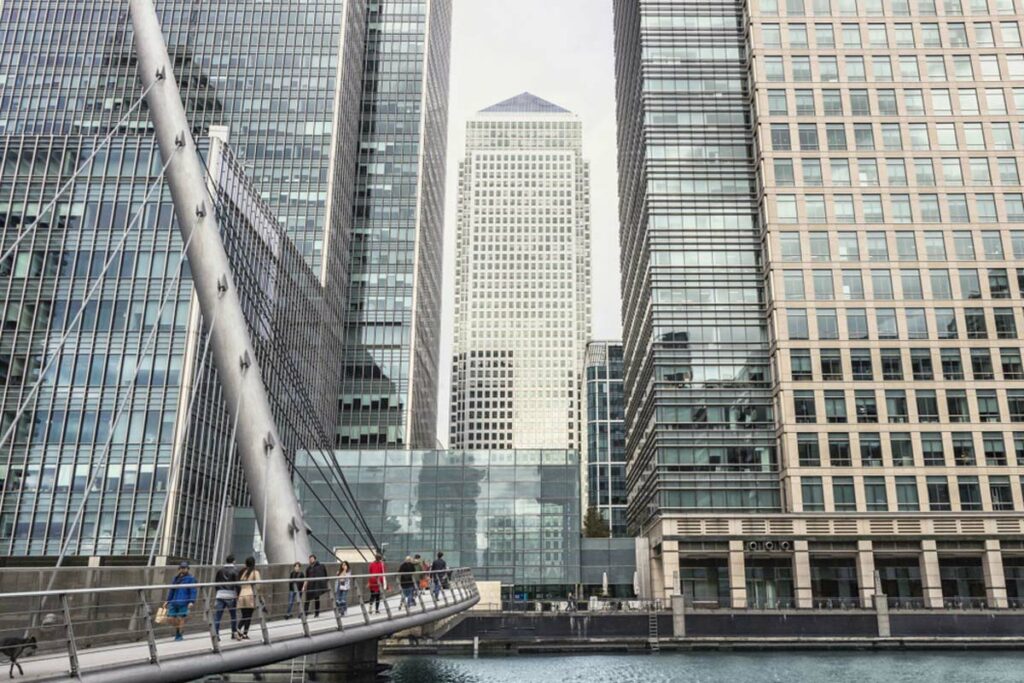 South Quay Footbridge Canary Wharf