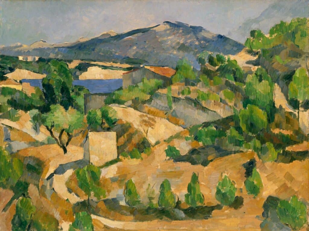Paul Cezanne - The Francois Zola Dam Mountains in Provence 1877