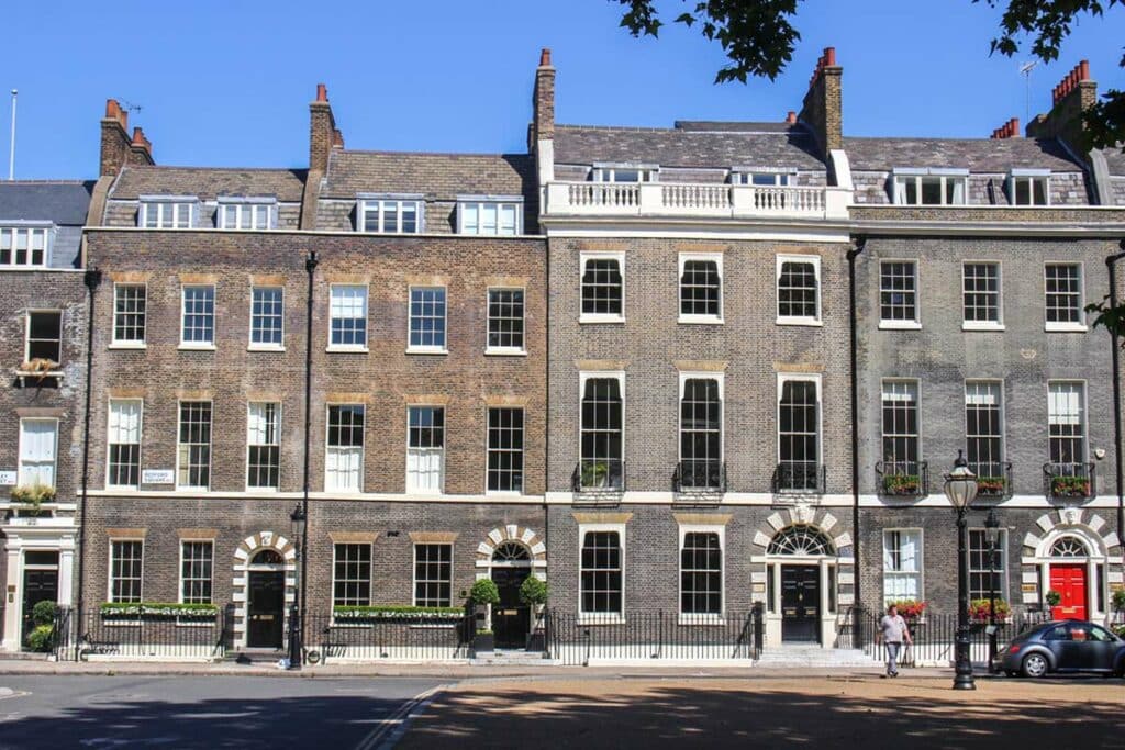 Bedford Square in Bloomsbury, London