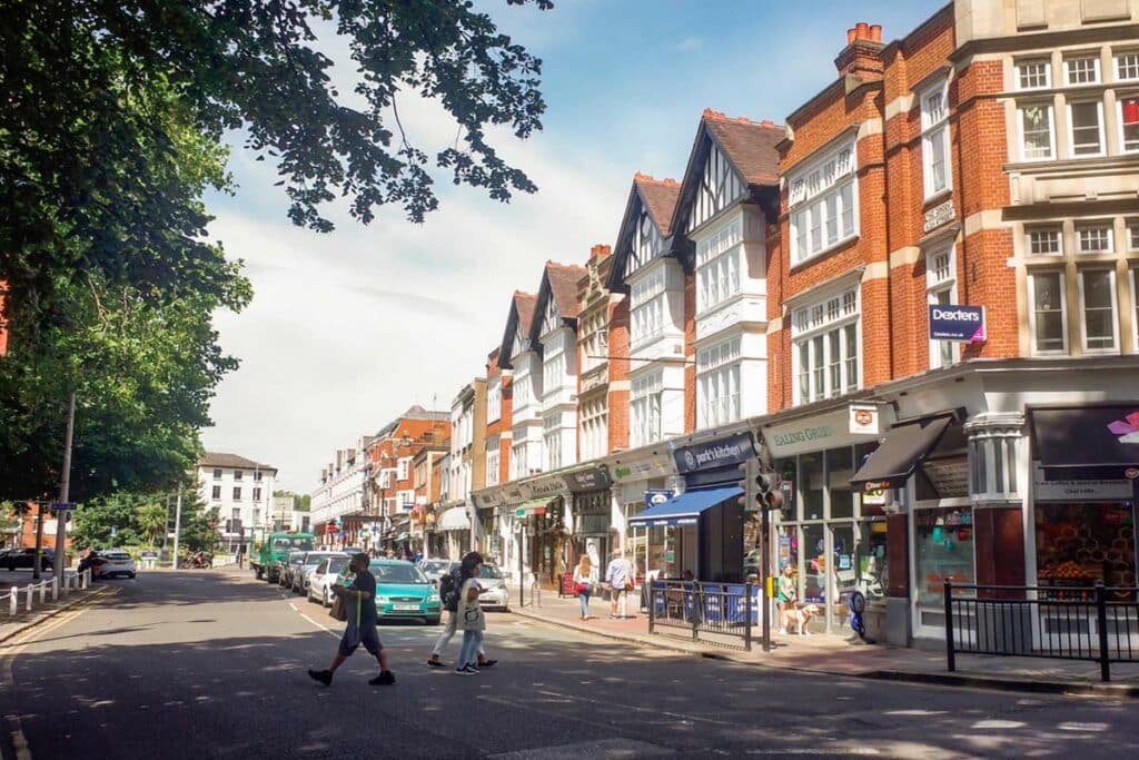 Ealing high street shops