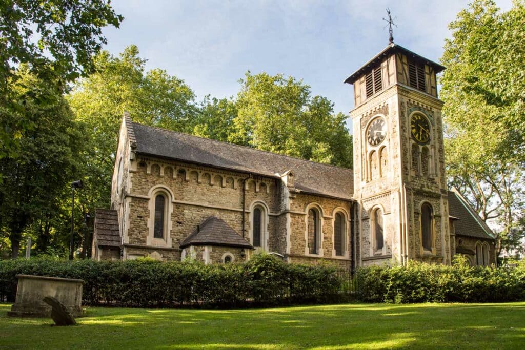 St Pancras Old Church in Camden