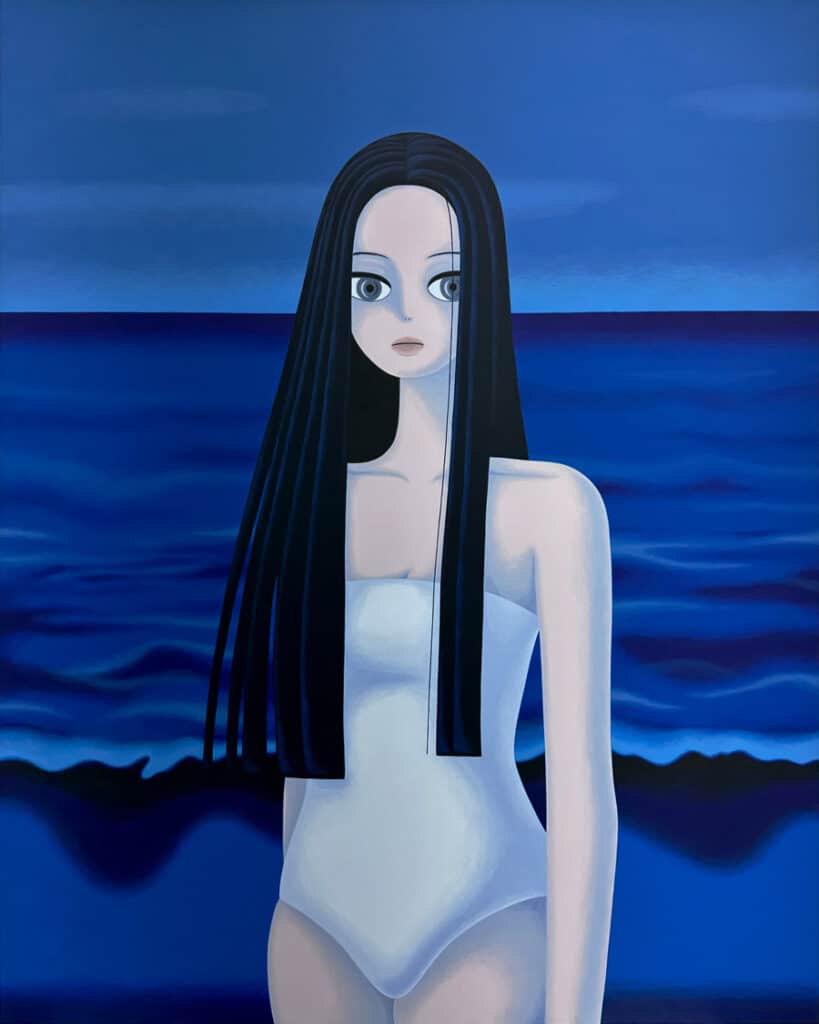 Saatchi-Yates-Sujin-Lee---Night-Swimming,-2023,-Acrylic-on-Canvas,-180x144.1cm