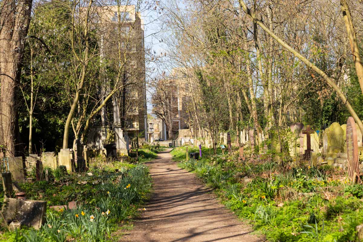 À la découverte du parc du cimetière de Tower Hamlets le cimetière