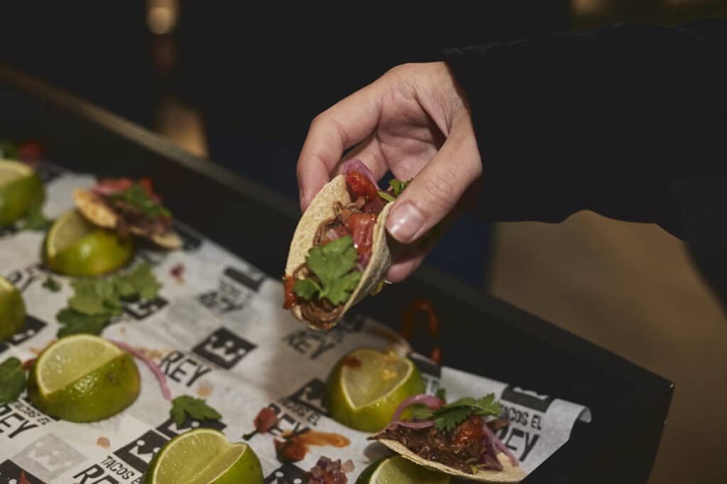 Tacos at Fulham Pier