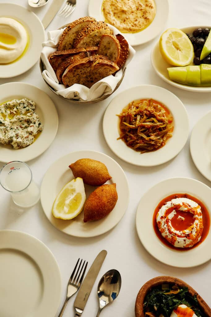flatlay of some of the dishes available 