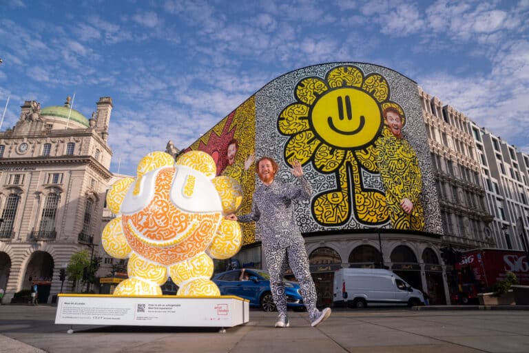Five giant Mr Doodle sculptures have appeared across the West End, and you can follow the trail for free
