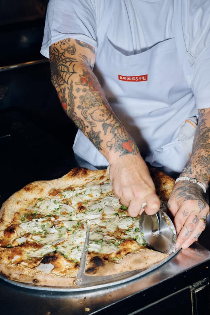 One of the pies from Best Pizza