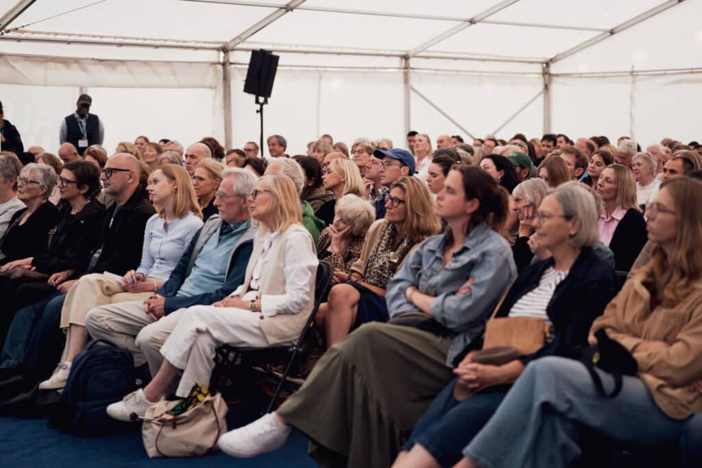 Rapt audience at the festival