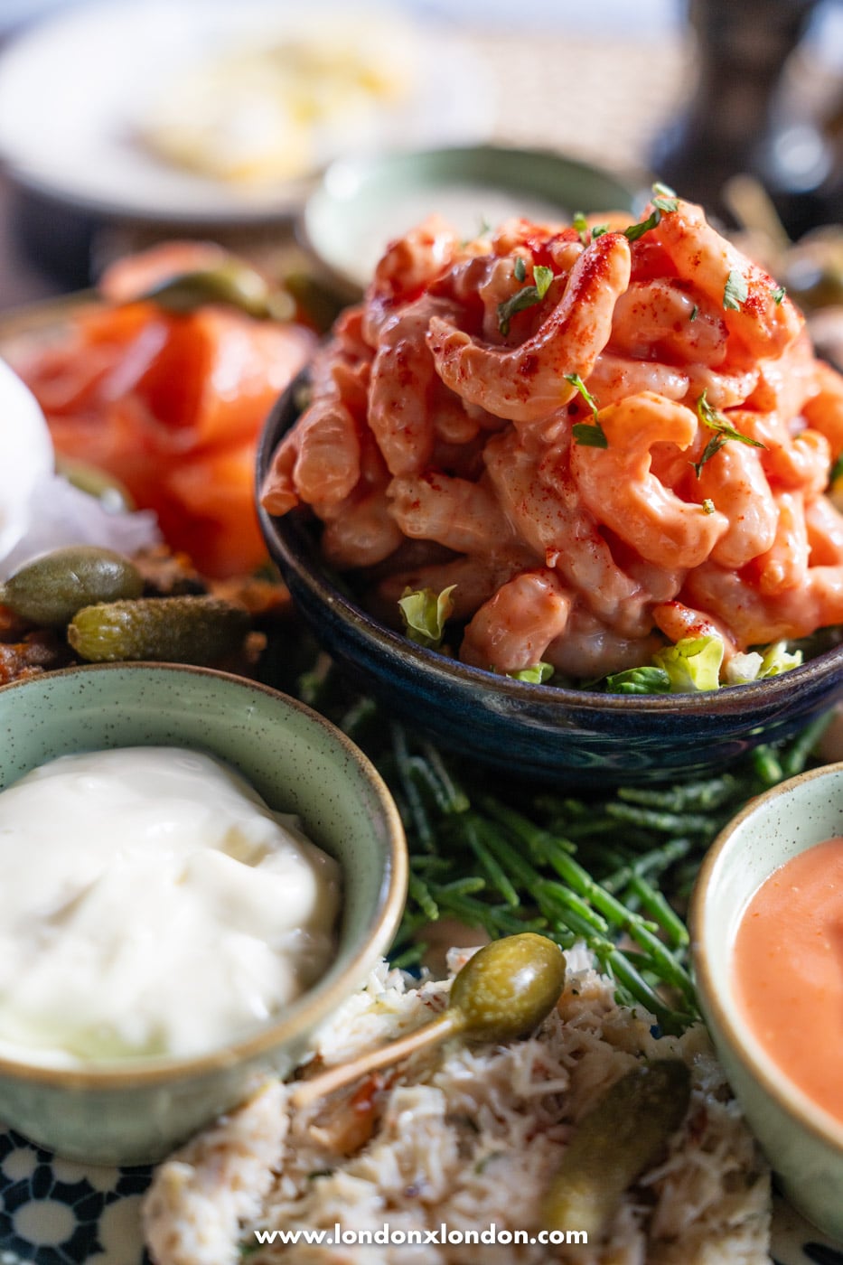 Ceviche with a prawn cracker at 108 Brasserie