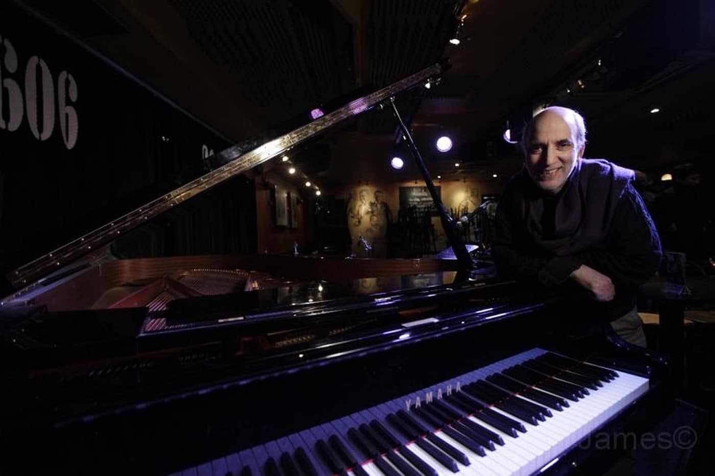 Steve Rubie at the piano at the 606 Club