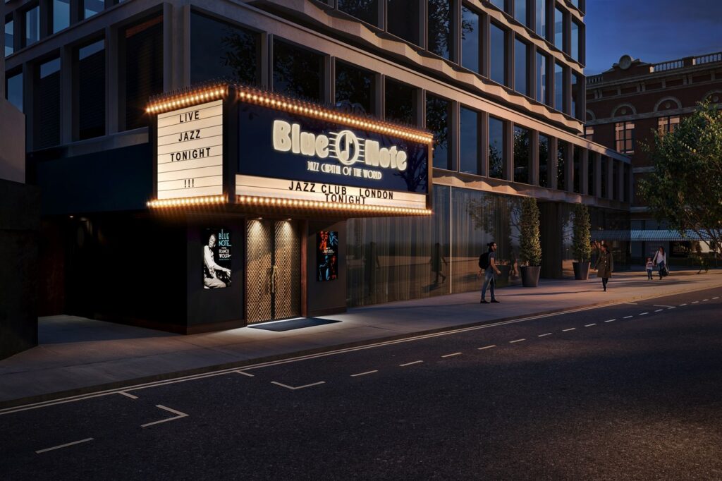 Blue Note London exterior render, credit: Legeard Studio