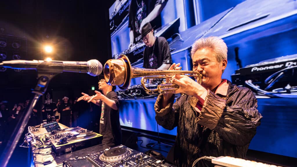 DJ Kentaro & Takuya Nakamura on the decks