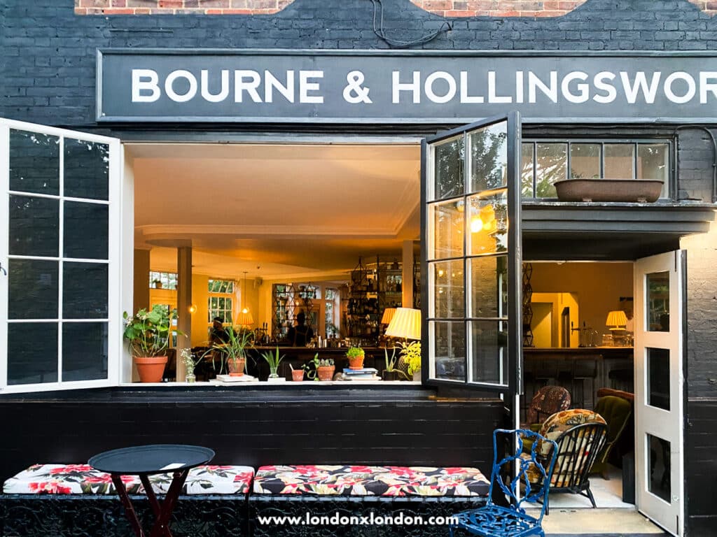 Exterior of Bourne & Hollingsworth Buildings
