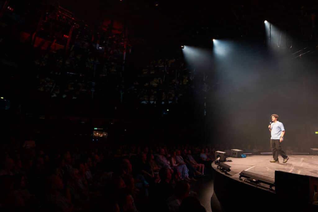 Comedian on a stage