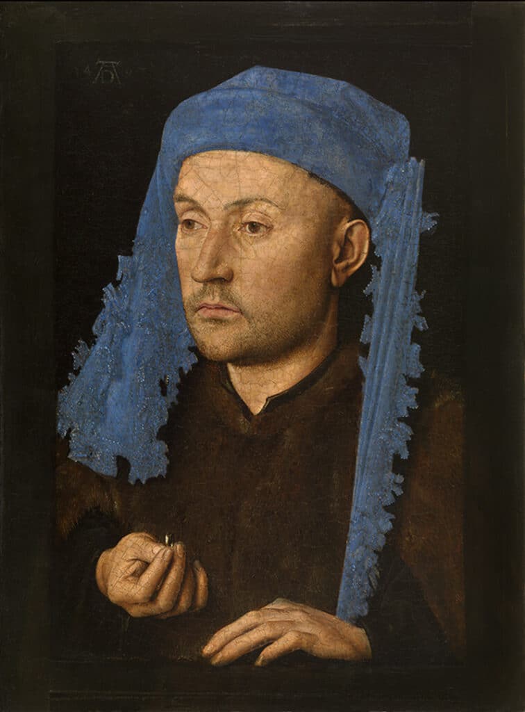 Portrait on dark background